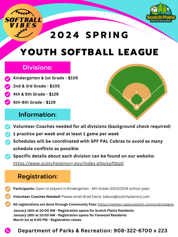 2024 Youth Softball League