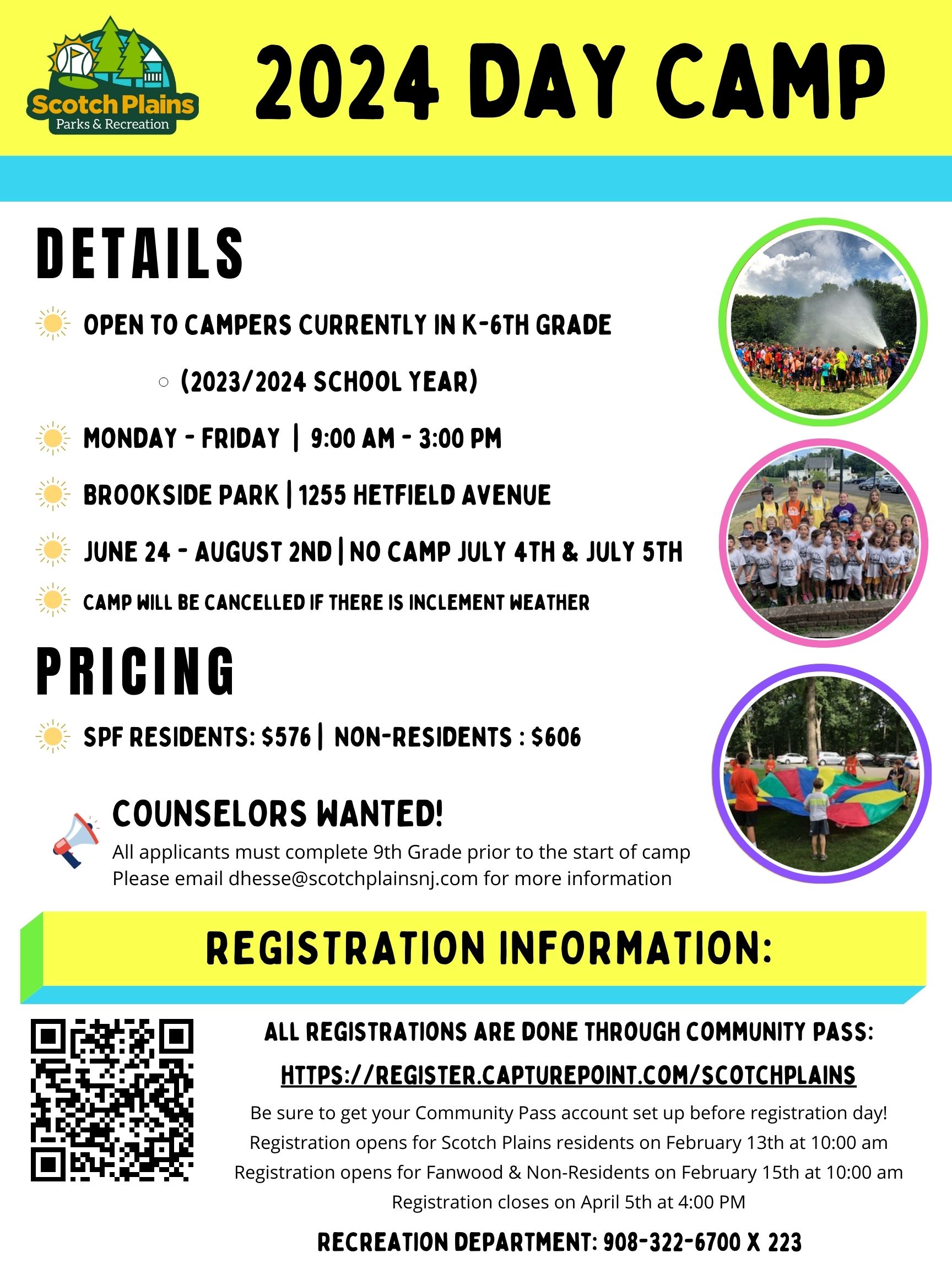 2024 Summer Day Camp Flyer UPDATED 2