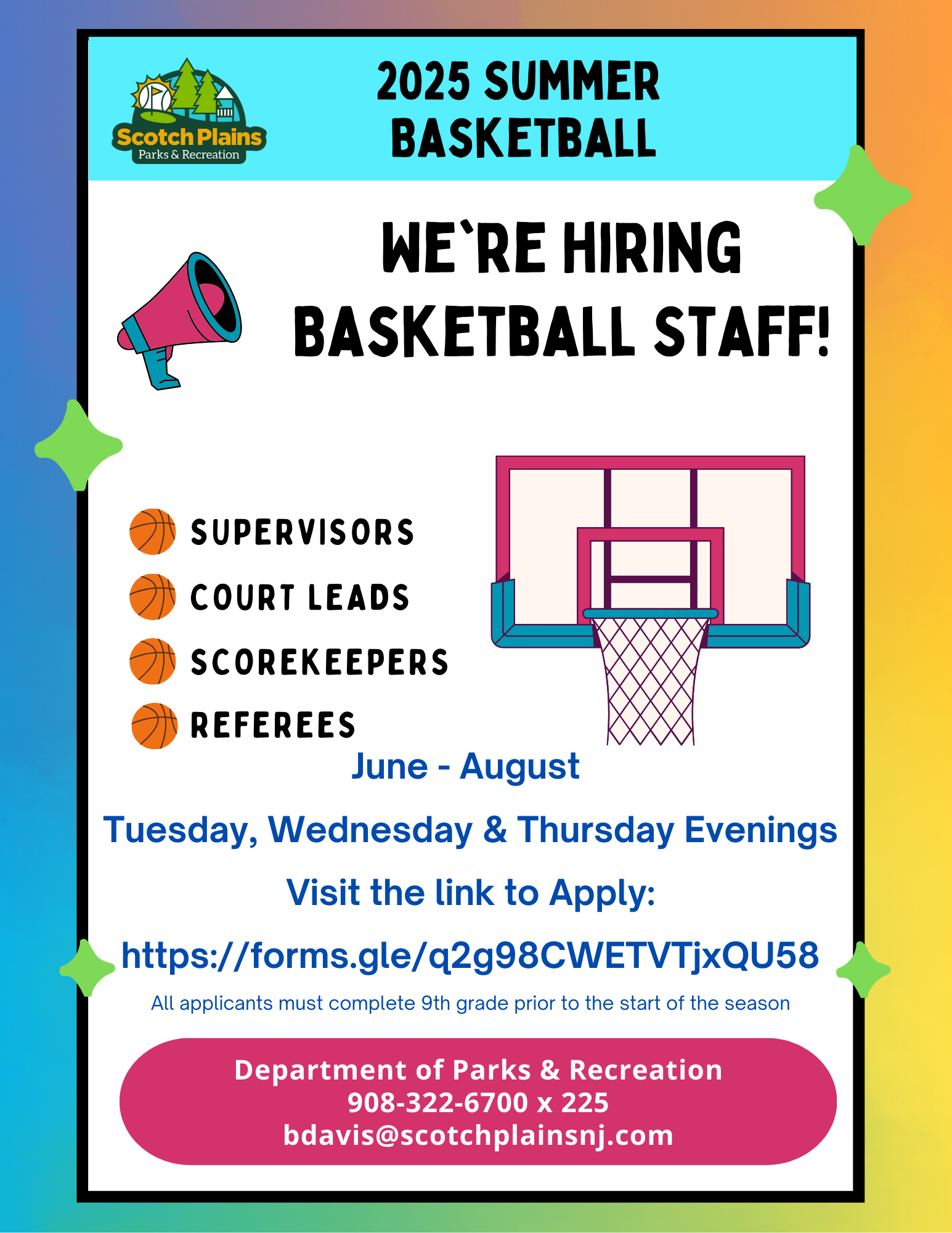 Website 2025 Summer Basketball Staff Website
