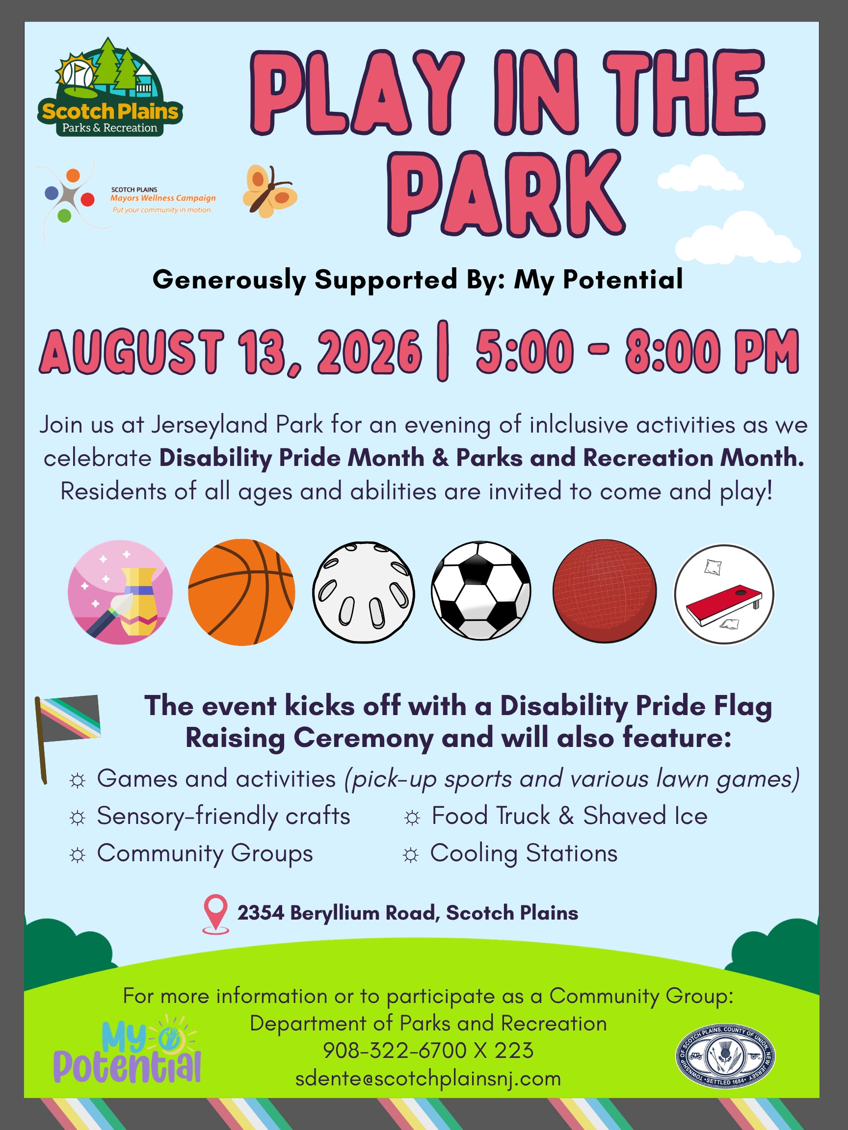 2026 Play in the Park August 13 1