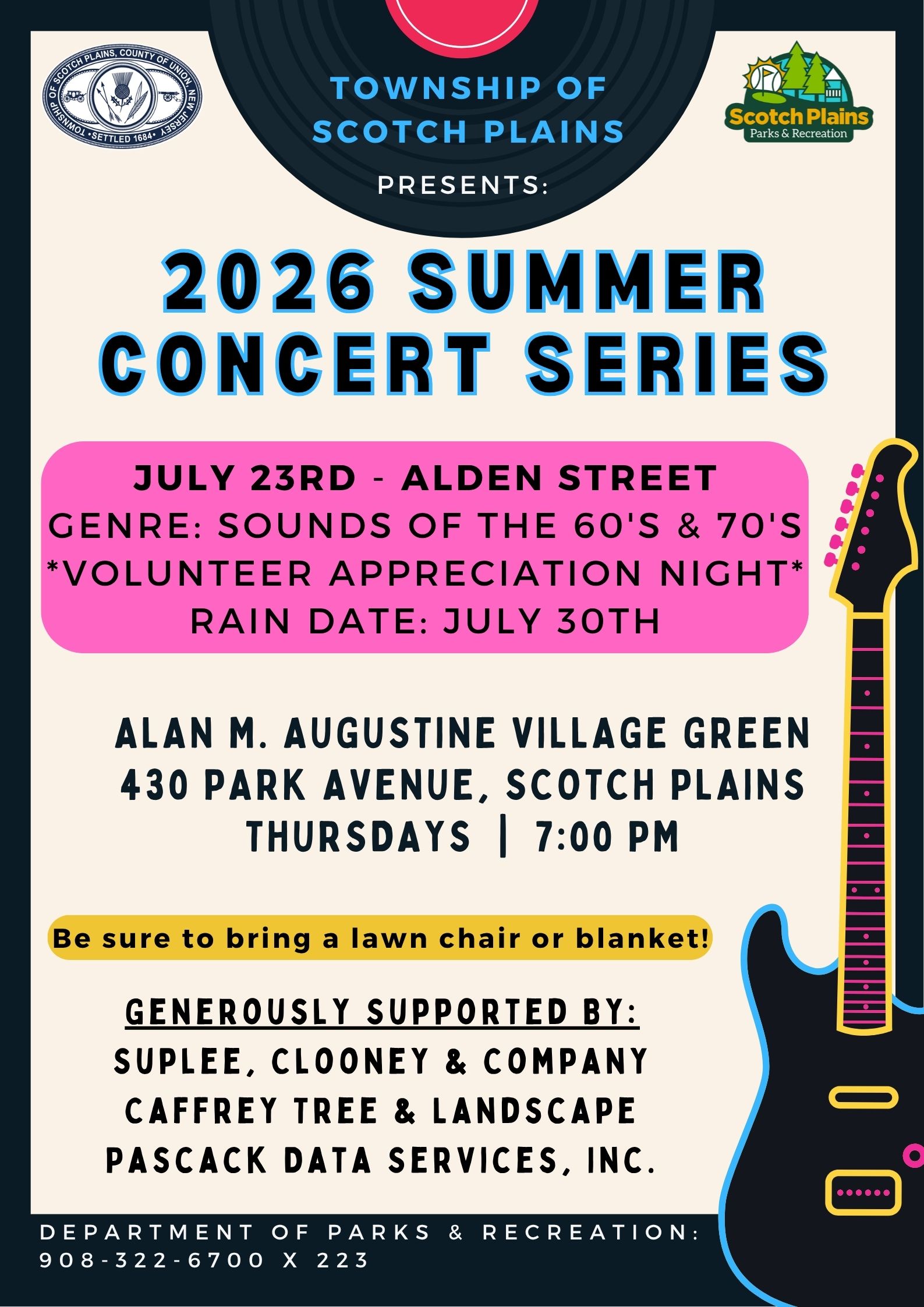 2026 Summer Concert Series Alden Street