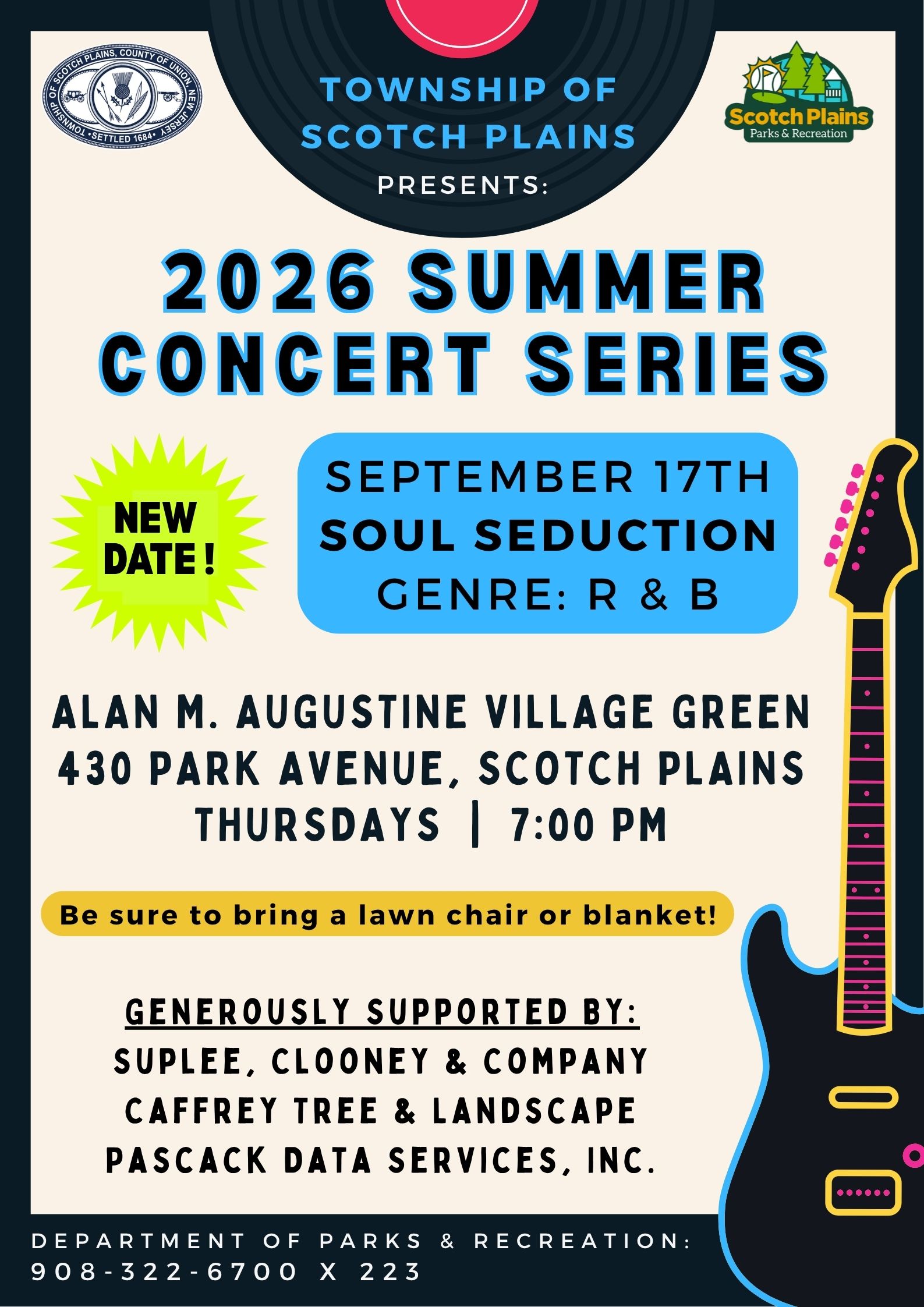 2026 Summer Concert Series SOUL SEDUCTION new date 1