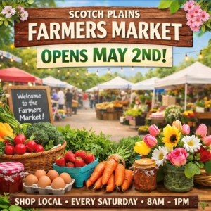 Scotch Plains Farmer's Market Opens May 2